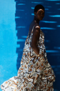 Dress: Athina Long Dress - Stars