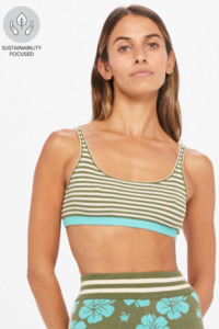 Aloha Rory Knit Bra - Pine