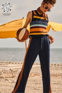 Knit: Nelson Knit Crop Vest - Stripe