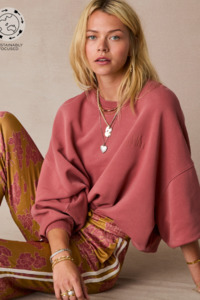 Sweatshirts And Hoodies: Serendipity Paloma Crew - Sienna