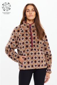 Sweatshirts And Hoodies: Chester Harlow Fleece Pullover - Abstract