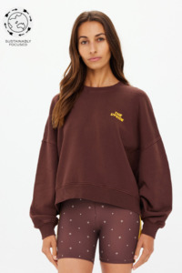 Sweatshirts And Hoodies: Paloma Crew - Cocoa