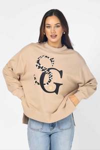 Sunday Sweater - Concrete Leopard Logo