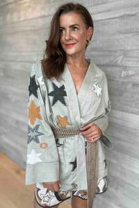 Jackets Coats: Devotion Stars Jacket - Khaki