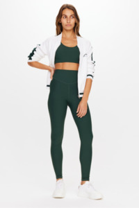 Peached 28" High Rise Pant - British Racing Green