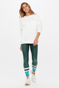 Leggings And Spin Shorts: Rise Midi Pant - Lagoon