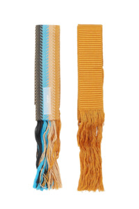 Devotion Twins Hand Woven Belts, Set of 2 - Blue/Camel