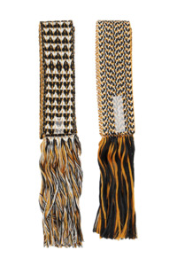 Devotion Twins Hand Woven Belts, Set of 2 - Khaki