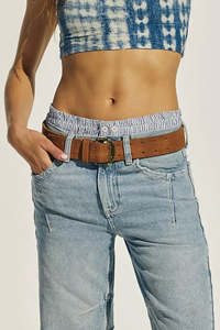 WTF Double Cross Belt - Cognac