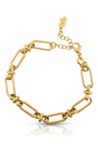 Jewellery: Signal Chain Bracelet - Gold