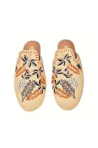 Shoes Jandals: Meadow Beaded Mule - Cream