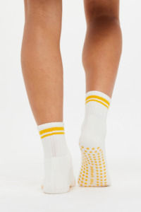 3 Pack Grip Socks - Cream, Choc, Lilac