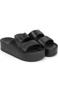 Shoes Jandals: LIMITED EDITION Freedom Moses High Black - Black High Slides