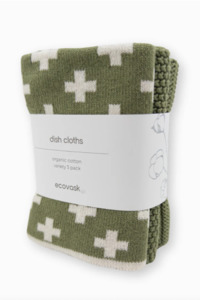 Dishcloth Variety 3pk - Pistachio Cross