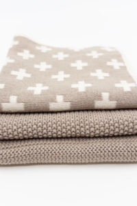 Homeware: Dishcloth Variety 3pk - Hummus Cross