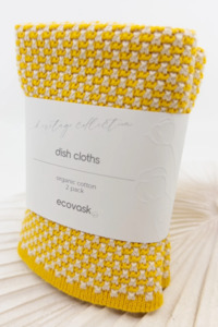 Heritage Collection Dishcloth - Kowhai, 2 Pk