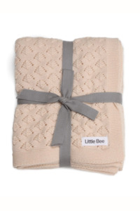 Merino Purl Knit Blanket