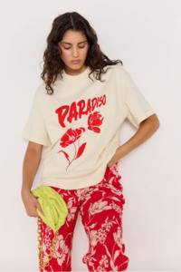 Paradiso Oversize Tee - Cream
