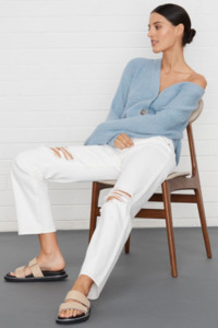 Echo Distressed Jeans - White