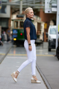 Sale Pants Jeans Overalls: Chloe Gypsy High Rise - White