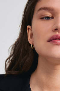 Feel Recycled Earrings - Gold Plated