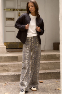 Denim: Zoey High Rise Jean - Leopard