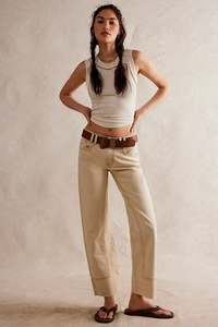 We The Free Risk Taker Mid Rise Jean - Ecru