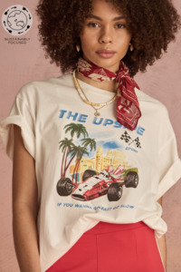 Raceway Sammi Tee - Creme