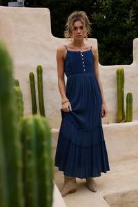 Dress: Inhale Dress - Navy