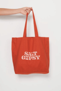 Bags: Canvas Tote Bag - Chilli Red