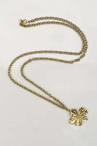 Flower Pendant - Gold