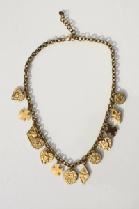 Jewellery: Roma Charm Necklace - Gold (Limited Edition)