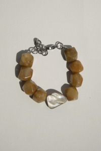 Jewellery: Topaz Jade Bracelet - Silver