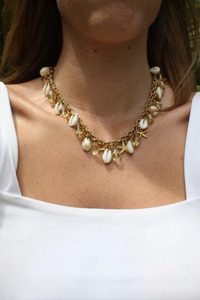 Jewellery: Topaz Necklace - Gold