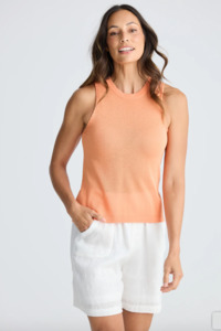 Melinda Knit Tank - Coral