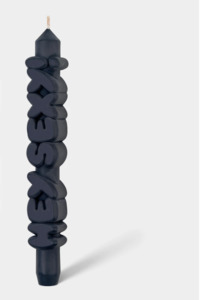 3D Taper Candle - 'Hey Sexy' - Black