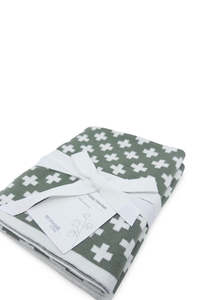 Cot & Buggy Blanket - Sage+