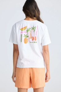 Tropical Palm Tee - White