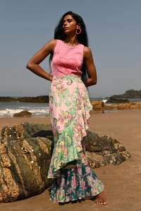 Rosa Frill Skirt - Paisley Dream