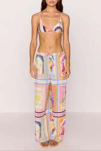 Minkpink: Elysia Drawstring Wide Leg Pant - Paradiso