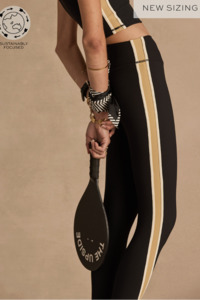 The Upside: Arcadia 25" Midi Pant - Black