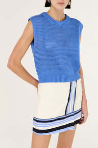 Knit: Harlow Knit Tank - Cobalt