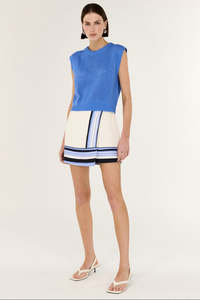 Amari Wrap Mini Skirt - Stripe