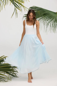 Holiday: Village Skirt - Ice Blue