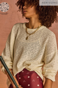 The Upside: Chennai Yelena Knitted Top - Cream