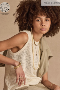 The Upside: Chennai Knitted Tara Tank - Cream