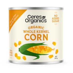 Organic whole kernel corn
