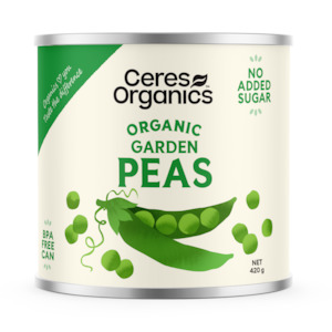 Convenience Food: Organic garden peas