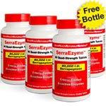 Products: SERRAENZYME - BUY 3 + GET 1 FREE - SAVE $ 59.00