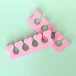 Nail Polishes: Pink Toe Separators for Nail Spa Day!